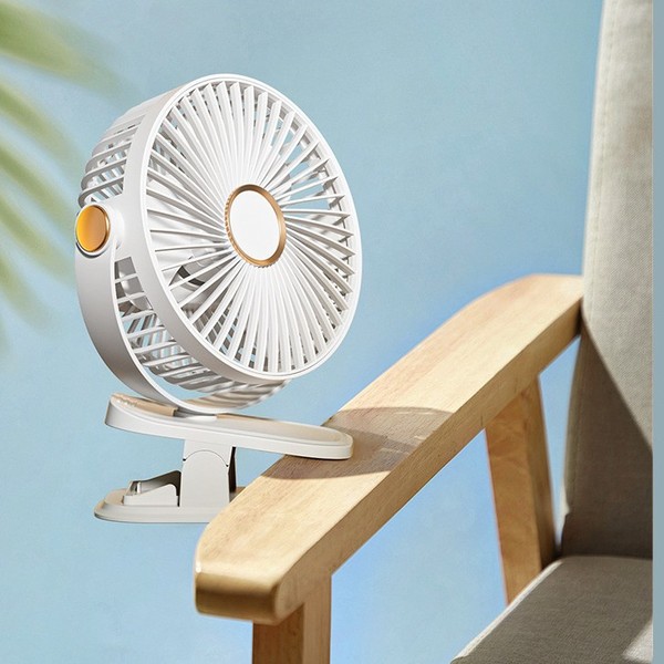 Multi-functional clip fan desktop USB night light air circulation fan dormitory wall-hanging wind fan
